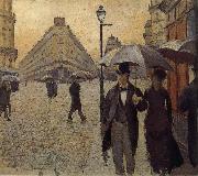 Gustave Caillebotte Study of the raining at Paris street oil painting artist